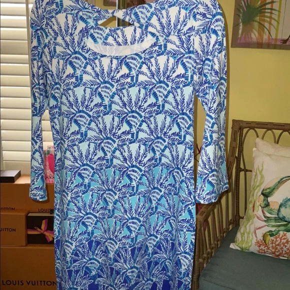 Lilly Pulitzer NWT Bay Dress Whisper Blue One Of A Kind Size XXS,XS - Picture 8 of 9
